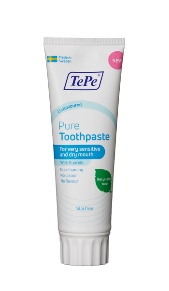 TePe Pure zubná pasta bez príchuti, 75 ml