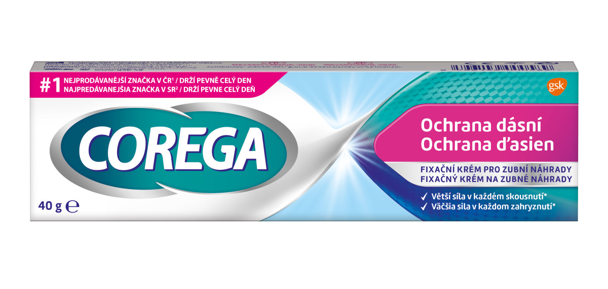 COREGA fixačný krém Ochrana ďasien, 40 g