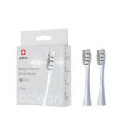 Oclean náhradné hlavice Plaque Control Medium, P1C9 - 2 ks, strieborné