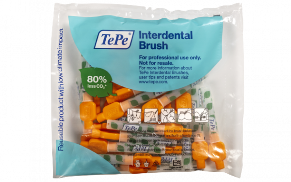 TePe Original medzizubné kefky z bioplastov 0,45 mm, oranžové, 25 ks