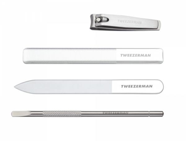 Tweezerman Glass Manicure Set, súprava na manikúru so sklenenými pilníkmi
