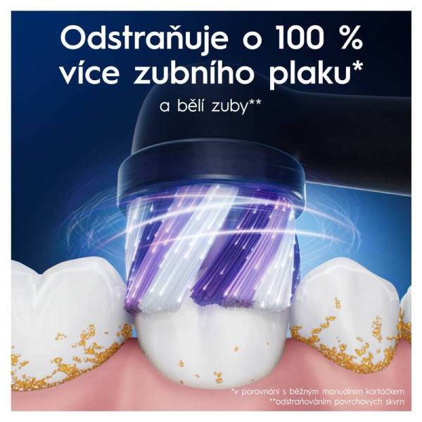 Oral-B iO Radiant White Black náhradné hlavice, 4 ks