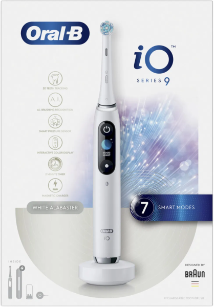 Oral-B iO9 Series White Alabaster elektrická zubná kefka