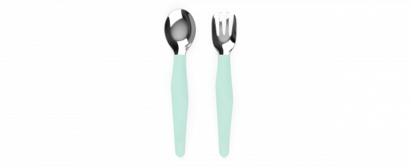 Everyday Baby detský nerezový príbor, 2 ks, zelená