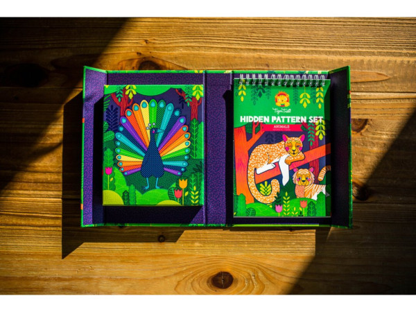 Better Brand Kreatívna sada omaľovánok Hidden Pattern - zvieratá