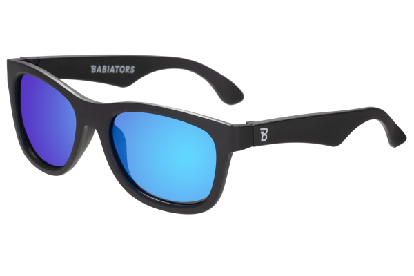BABIATORS Polarized Navigator Jet Black, polarizačné slnečné zrkadlové okuliare, čierne, 6+