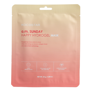 Kocostar a.m. Sunday Happy Hydrogel Mask Hydratačná pleťová maska, 1 ks