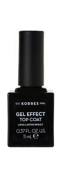 KORRES Gel-Effect Top Coat - gélová vrchná vrstva na nechty, 11 ml