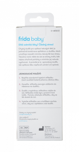 Medifrida cumlík pro aplikovať bábätku tekutý liek