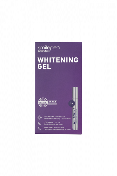Smilepen Whitening Gél, sada gélových  bieliacich pier (3x 6 ml)
