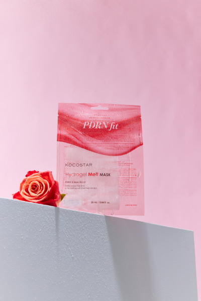 Kocostar Hydrogel Melt Mask PDRN, Pleťová maska s polynukleotidmi PDRN a ružovou vodou, 1 ks