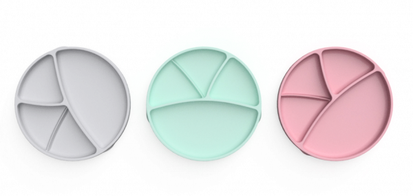 Everyday Baby silikónový tanier s prísavkou, zelený