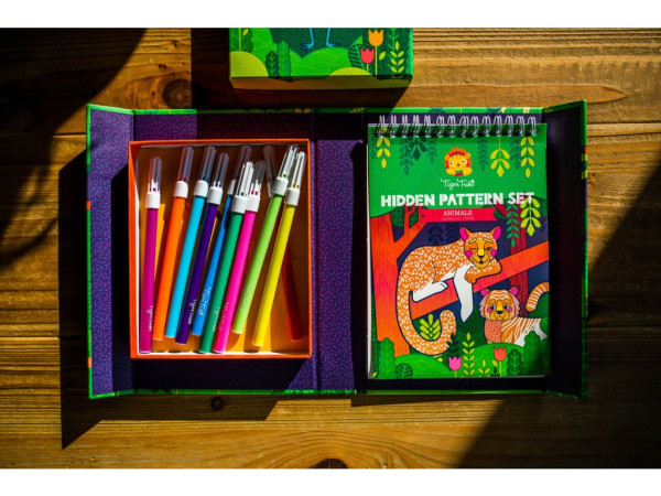Better Brand Kreatívna sada omaľovánok Hidden Pattern - zvieratá
