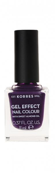 KORRES Gel-Effect Nail Colour VIOLET GARDEN 75 - gélový lak na nechty, VIOLET GARDEN 75 , 11 ml