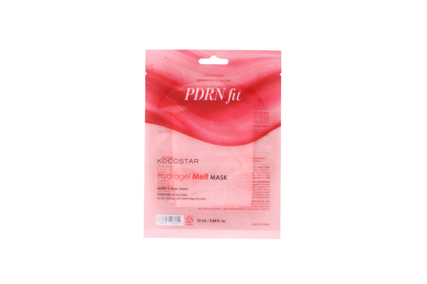 Kocostar Hydrogel Melt Mask PDRN, Pleťová maska s polynukleotidmi PDRN a ružovou vodou, 1 ks