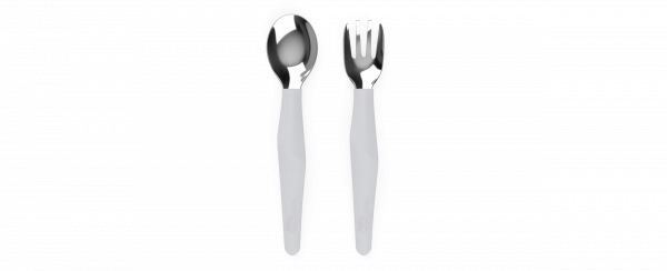 Everyday Baby detský nerezový príbor, 2 ks, šedá