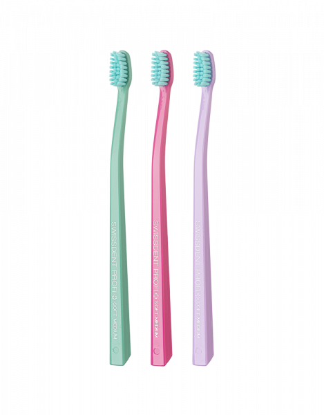 SWISSDENT COLOURS zubné kefky Soft-Medium (2+1 zadarmo), ART BASEL