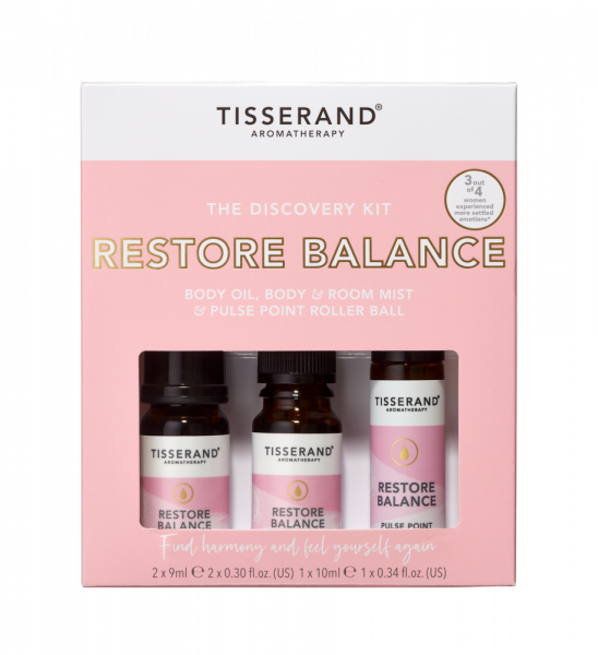 Tisserand The Restore Balance sada na obnovu rovnováhy, 2 x 9 ml + 1 x 10 ml
