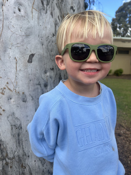 BABIATORS Eco Collection Navigator Wild Moss, slnečné okuliare zelené, 0-2 roky