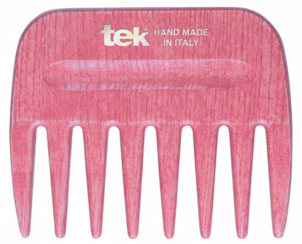Tek AFRO COMB hrebeň so širokými zubami - lososový