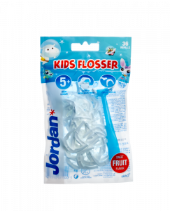 Jordan Kids Flosser luk s niťou pre medzizubné čistenie, 36 ks