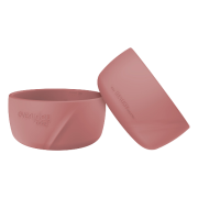 Everyday Baby silikónová miska s prísavkou, Nature Red, 2 ks