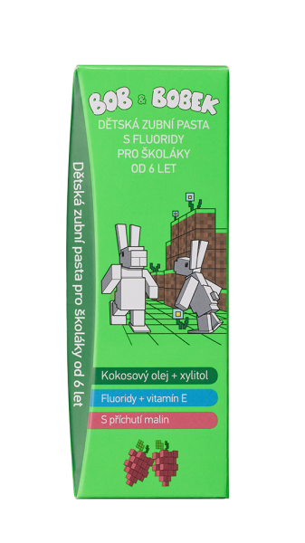 Bob a Bobek KRAFT – Fakt husté čistenie! Zubná pasta pre školákov 6+, 50 ml