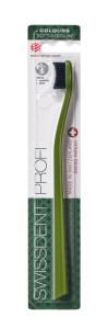 SWISSDENT COLOURS zubná kefka, Soft-Medium, zeleno-čierny