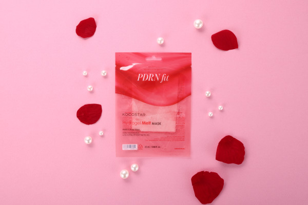 Kocostar Hydrogel Melt Mask PDRN, Pleťová maska s polynukleotidmi PDRN a ružovou vodou, 1 ks
