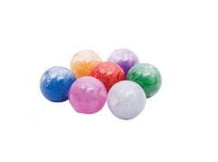 Zmyslové trblietavé gule, rôzne farebné, 1 kus