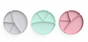 Everyday Baby silikónový tanier s prísavkou, růžový