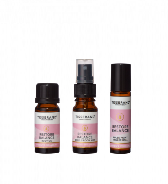 Tisserand The Restore Balance sada na obnovu rovnováhy, 2 x 9 ml + 1 x 10 ml