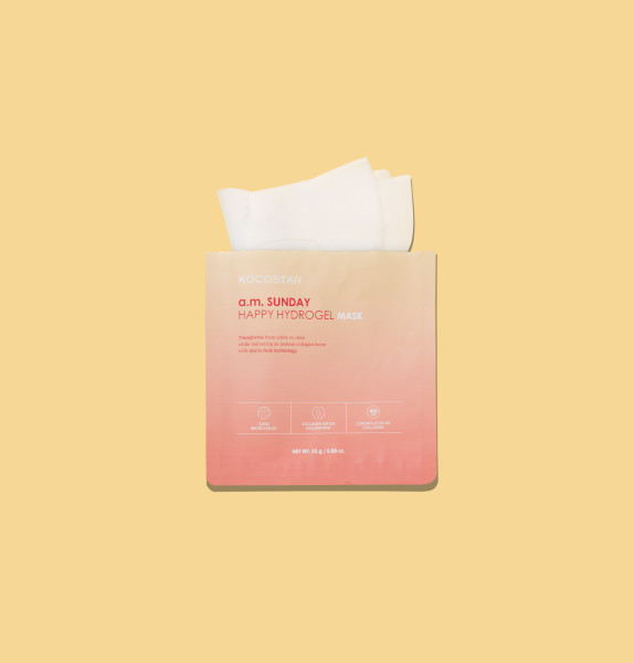 Kocostar a.m. Sunday Happy Hydrogel Mask Hydratačná pleťová maska, 1 ks