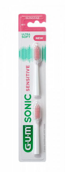 GUM Sensitive Sonic Ultra soft náhradná hlavica, 2 ks