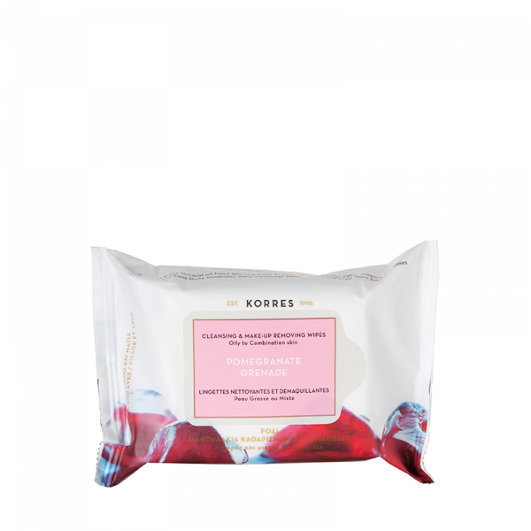 KORRES Wipes čistiace obrúsky s granátovým jablkom, 25 ks