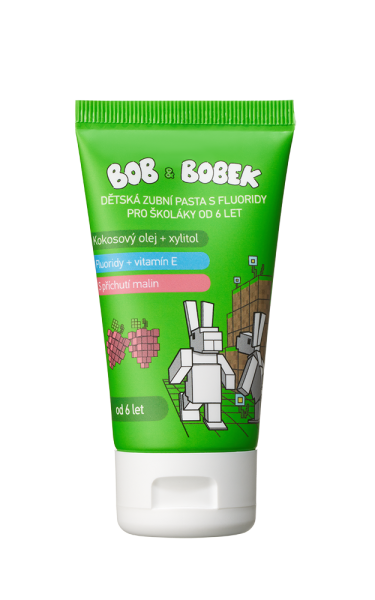 Bob a Bobek KRAFT – Fakt husté čistenie! Zubná pasta pre školákov 6+, 50 ml