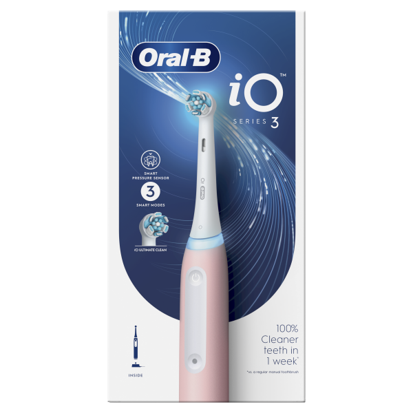 Oral-B iO Series 3 Blush Pink elektrická zubná kefka