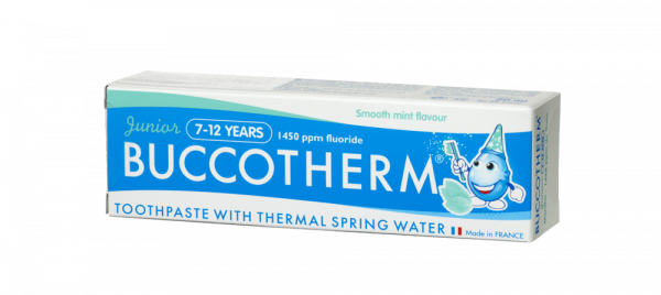 Buccotherm Junior zubná pasta pre školákov 7 - 12 rokov, jemná mätová, 50 ml