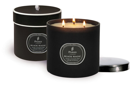 Parks Black Magic Orange, Lemongrass, Basil, Lavender, Geranium Sviečka se 3 knôty, 900 g
