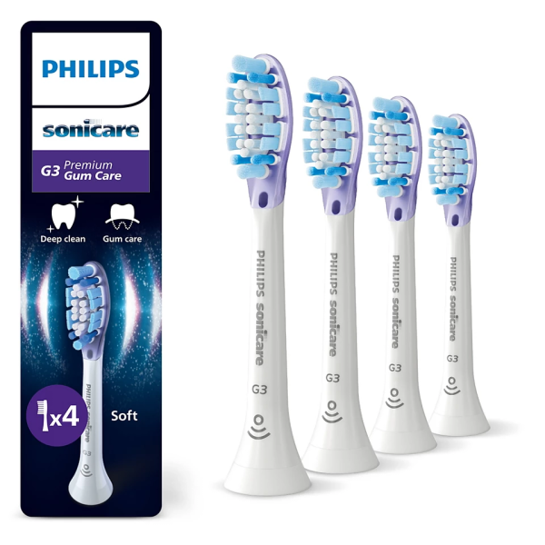 Philips Sonicare Premium Gum Care, 4-balenie kefkových nadstavcov, HX9054/87