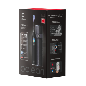 Oclean X Ultra Set Black puzdro a sonická kefka, čierna