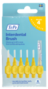 TePe Original bioplastové medzizubné kefky 0,7 mm, žlté, 6 ks, krabička
