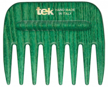 Tek AFRO COMB hrebeň so širokými zubami - zelený