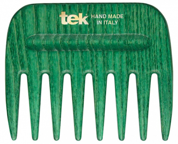 Tek AFRO COMB hrebeň so širokými zubami - zelený