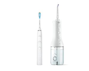 Philips Sonicare 9000 DiamondClean a Prenosná ústna sprcha HX3886/41 Sonická elektrická zubná kefka a prístroj na medzizubnú hygienu