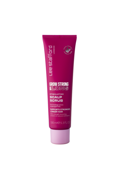 Lee Stafford Grow Strong & Long Stimulating Scalp Scrub, Exfoliačný peeling na pokožku hlavy podporujúci rast vlasov, 100 ml