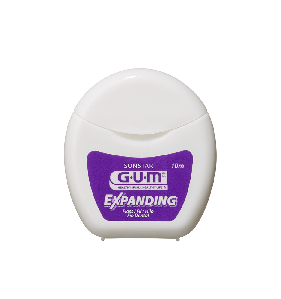 GUM Expanding Floss voskovaná mentolová expandujúca niť, 10 m