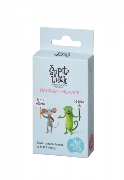Šupito a Lišiak náhradné kefkové hlavice, 3+1 zadarmo