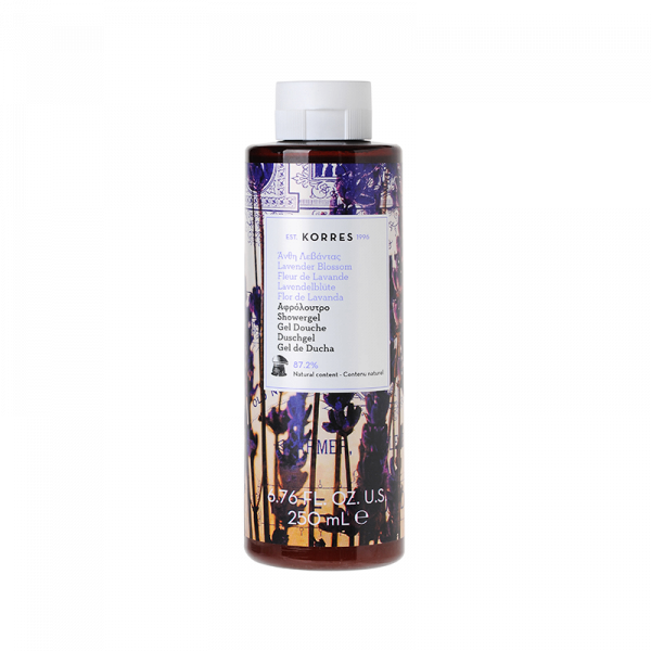 KORRES Showergel Lavender Blossom – sprchový gél s vôňou levanduľového kvetu, 250 ml