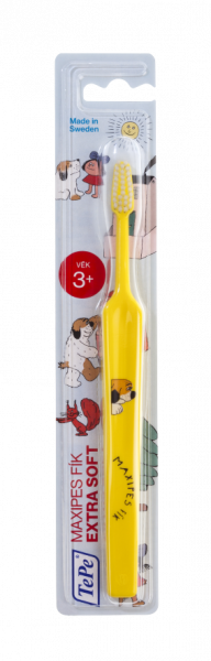 TePe Kids x-soft, detská zubná kefka s Maxipsom Fíkom